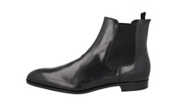 Prada Men's Black Leather Half-Boot 2TB016