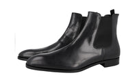 Prada Men's Black Leather Half-Boot 2TB016