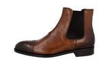 Prada Men's Brown Leather Half-Boot 2TB021