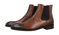 Prada Men's Brown Leather Half-Boot 2TB021