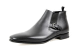 Prada Men's Black Saffiano Leather Half-Boot 2TB023