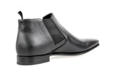 Prada Men's Black Saffiano Leather Half-Boot 2TB023