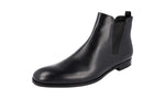 Prada Men's 2TB023 055 F0002 High-Quality Saffiano Leather Leather Half-Boot