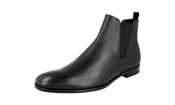 Prada Men's 2TB043 053 F0002 Saffiano Leather Leather Half-Boot