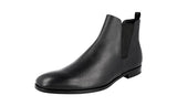 Prada Men's 2TB043 053 F0002 High-Quality Saffiano Leather Leather Half-Boot