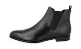 Prada Men's Black High-Quality Saffiano Leather Half-Boot 2TB043