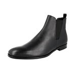 Prada Men's Black Saffiano Leather Half-Boot 2TB043