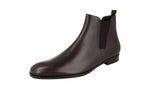 Prada Men's 2TB043 053 F0192 High-Quality Saffiano Leather Leather Half-Boot
