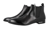 Prada Men's Black Leather Half-Boot 2TB047