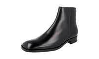 Prada Men's 2TB052 B4L F0002 Brushed Spazzolato Leather Half-Boot