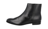 Prada Men's Black High-Quality Saffiano Leather Half-Boot 2TB053