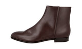 Prada Men's Brown Saffiano Leather Half-Boot 2TB053