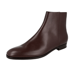 Prada Men's Brown Saffiano Leather Half-Boot 2TB053