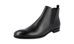 Prada Men's 2TC015 053 F0002 High-Quality Saffiano Leather Leather Half-Boot