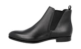 Prada Men's Black High-Quality Saffiano Leather Half-Boot 2TC015