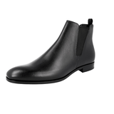 Prada Men's Black Saffiano Leather Half-Boot 2TC015