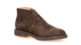 Prada Men's Brown Leather Chukka Desert Half-Boot 2TC023