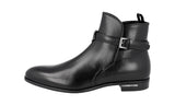 Prada Men's Black Leather Half-Boot 2TC029