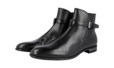 Prada Men's Black Leather Half-Boot 2TC029