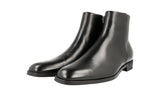 Prada Men's Black Leather Half-Boot 2TC044