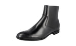 Prada Men's 2TC050 V69 F0002 Full Brogue Leather Half-Boot