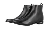 Prada Men's Black Leather Half-Boot 2TC055