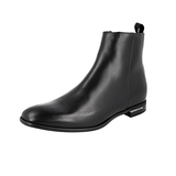 Prada Men's Black Leather Half-Boot 2TC055