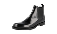 Prada Men's 2TC056 888 F0002 Brushed Spazzolato Leather Half-Boot