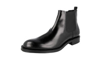 Prada Men's 2TC056 ZJY F0002 welt-sewn Leather Half-Boot