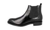 Prada Men's Black welt-sewn Leather Chelsea Half-Boot 2TC056