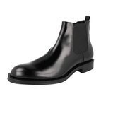 Prada Men's Black welt-sewn Leather Chelsea Half-Boot 2TC056
