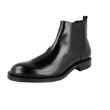 Prada Men's Black welt-sewn Leather Half-Boot 2TC056