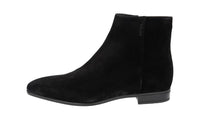 Prada Men's Black Leather Half-Boot 2TC057