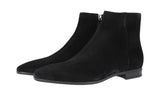 Prada Men's Black Leather Half-Boot 2TC057