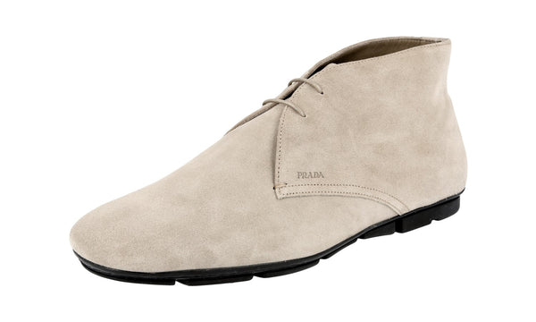 Prada Men's 2TD004 103 F0193 Leather Lace-up Shoes