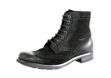 Prada Men's Black welt-sewn Leather Half-Boot 2TE008