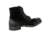Prada Men's Black welt-sewn Leather Half-Boot 2TE008