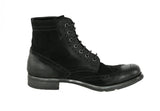 Prada Men's Black welt-sewn Leather Half-Boot 2TE008