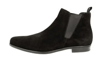 Prada Men's Black Leather Half-Boot 2TE073