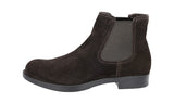 Prada Men's Brown welt-sewn Leather Half-Boot 2TE082