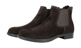Prada Men's Brown welt-sewn Leather Half-Boot 2TE082