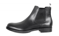 Prada Men's Black welt-sewn Leather Half-Boot 2TE082