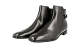 Prada Men's Black Leather Jodhpur Half-Boot 2TE084