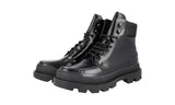 Prada Men's Black welt-sewn Leather Half-Boot 2TE100