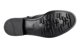 Prada Men's Black welt-sewn Leather Booties Welt Sewn Half-Boot 2TE103