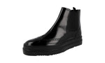 Prada Men's 2TE127 P39 F0002 welt-sewn Leather Half-Boot