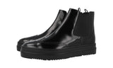 Prada Men's Black welt-sewn Leather Half-Boot 2TE127