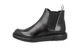 Prada Men's Black Leather Stratus Half-Boot 2TE128