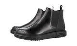 Prada Men's Black Leather Stratus Half-Boot 2TE128