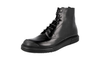 Prada Men's 2TE129 LPA F0002 Leather Half-Boot